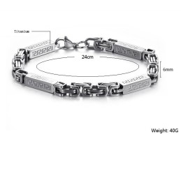 Zuverlässiger Ruf Männliches Prägnantes Titanarmband