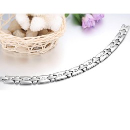 Hochwertiges Gesundheitsarmband Aus Titan Mit Diamant