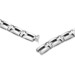 Hochwertiges Titanarmband Mit Kreuz Für Männer