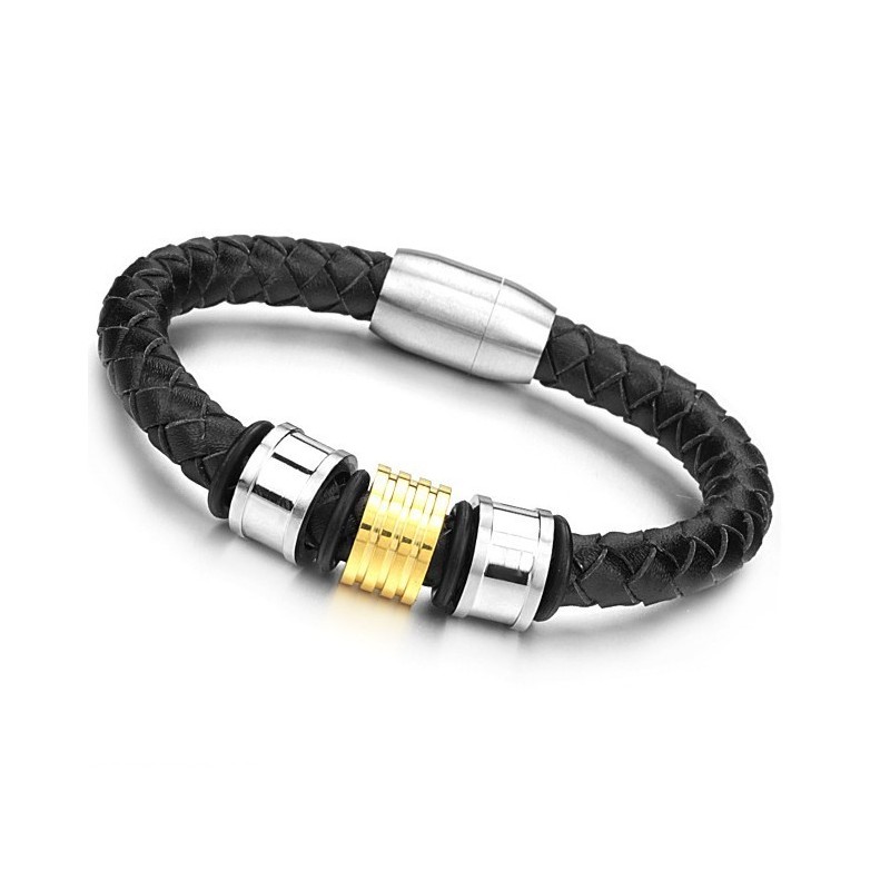 Zuverlässiger Qualitäts-Armreif Aus Titanleder In Runder Form Für Männer Zuverlässiger Qualitäts-Armreif Aus Titanleder In Runder Form Für Männer