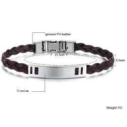 Einfach Zu Verwendender Damen-Armreif Aus Titanleder