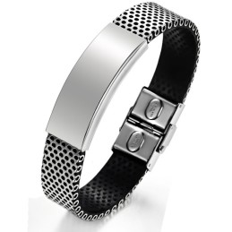 Große Auswahl An Männlichen Titan-Lederarmbändern