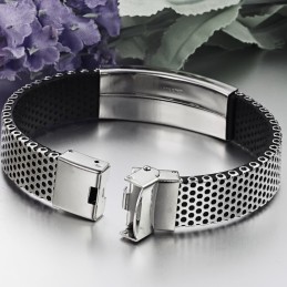 Große Auswahl An Männlichen Titan-Lederarmbändern