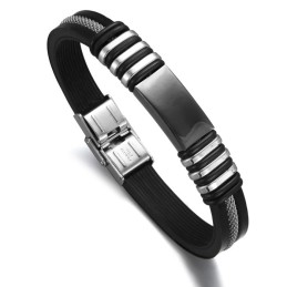 Hochwertiger Männlicher Titan-Silikon-Armreif