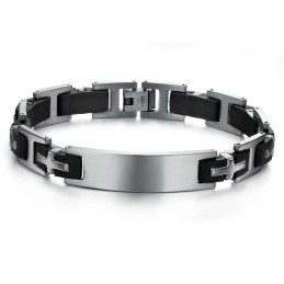 Langlebiger Männlicher Titan-Silikon-Armreif