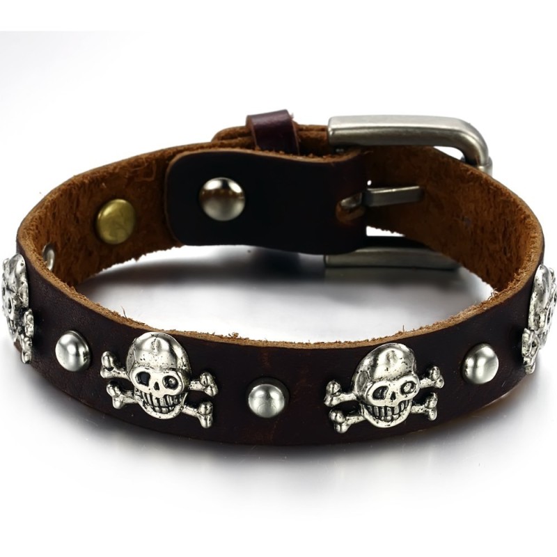 Stabiler Qualitäts-Retro-Armreif Aus Titanleder Für Männer Stabiler Qualitäts-Retro-Armreif Aus Titanleder Für Männer