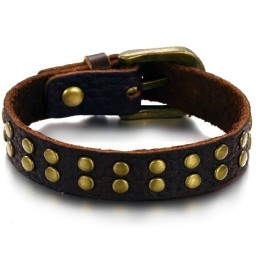 Zuverlässiger Qualitäts-Retro-Armreif Aus Titanleder