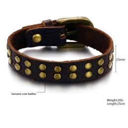 Zuverlässiger Qualitäts-Retro-Armreif Aus Titanleder