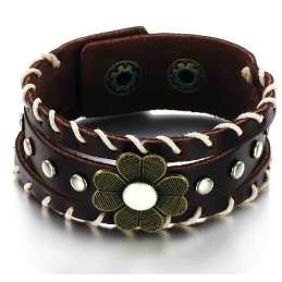 Der King Of Quantity Unisex Titan-Lederarmreif