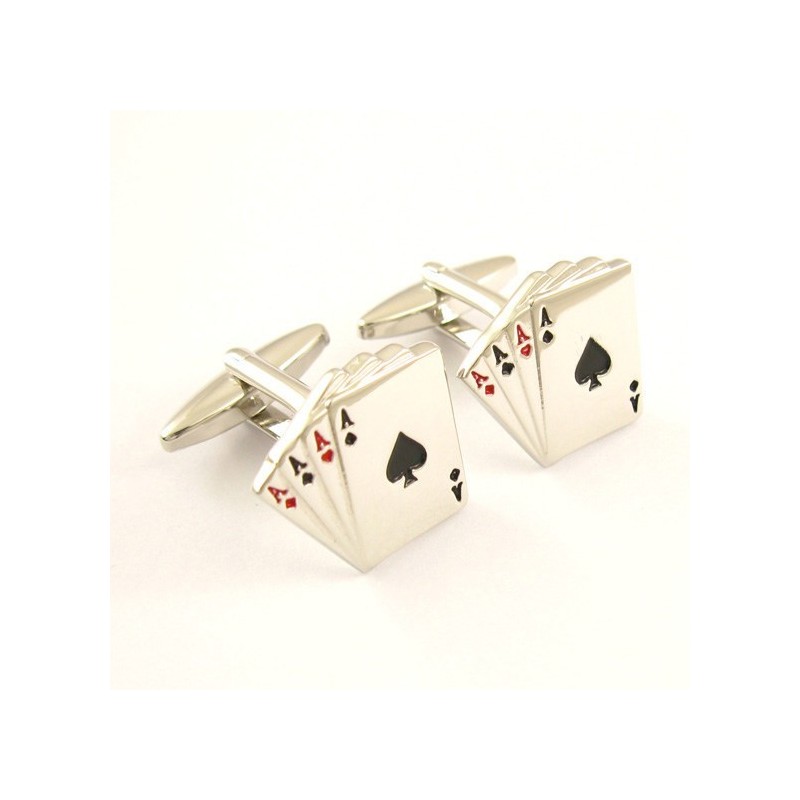 Manschettenknöpfe „Four Aces“ Aus Titan Manschettenknöpfe „Four Aces“ Aus Titan