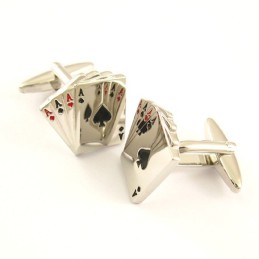 Manschettenknöpfe „Four Aces“ Aus Titan