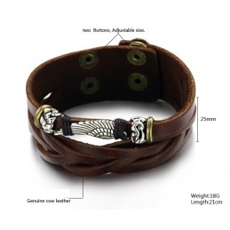 Hochwertiger Herren-Armreif Aus Titanleder
