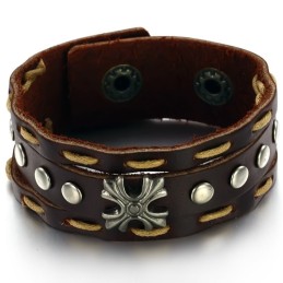 Um Im In- Und Ausland Ein Hohes Ansehen Zu Genießen Retro Titan Leder Armreif