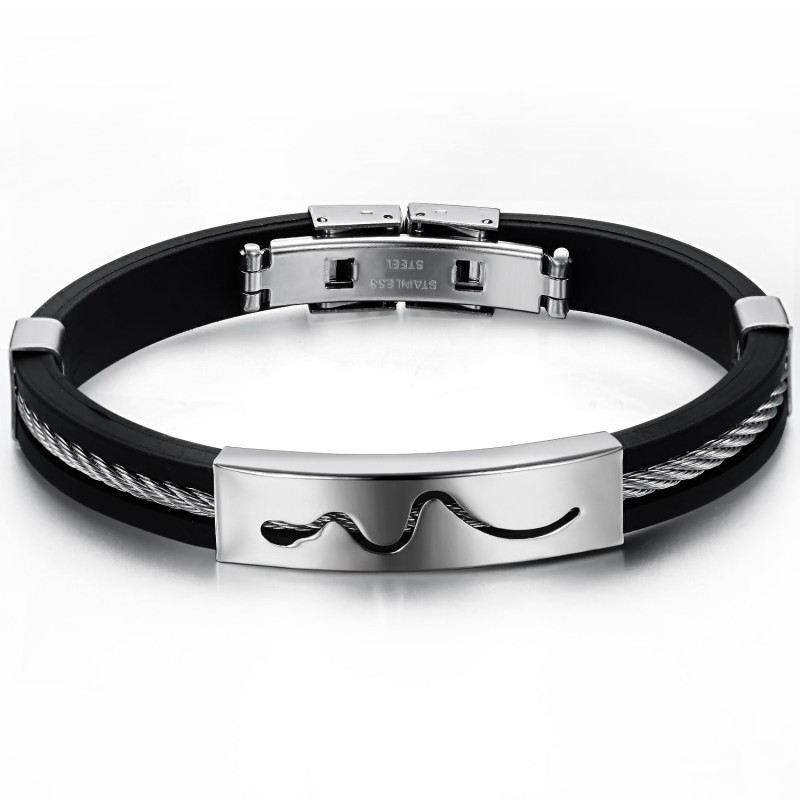 Langlebiger, Hohler Titan-Silikon-Armreif Langlebiger, Hohler Titan-Silikon-Armreif