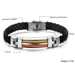 Titan-Lederarmreif Mit Garantierter Qualität Und Quantität