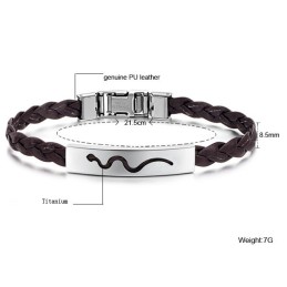 Zuverlässiger Ruf Damen Titan Leder Armreif