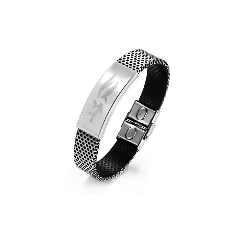 Langlebiger Herren-Armreif Aus Titanleder Langlebiger Herren-Armreif Aus Titanleder
