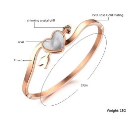 Hochwertiger Damen-Sweetheart-Armreif Aus Titan