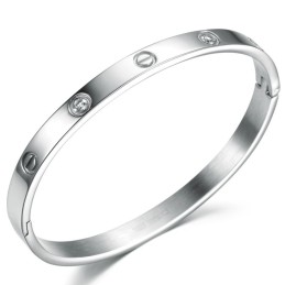 Hochwertiger Damen-Armreif Aus Titan Mit Diamant
