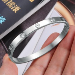 Hochwertiger Damen-Armreif Aus Titan Mit Diamant