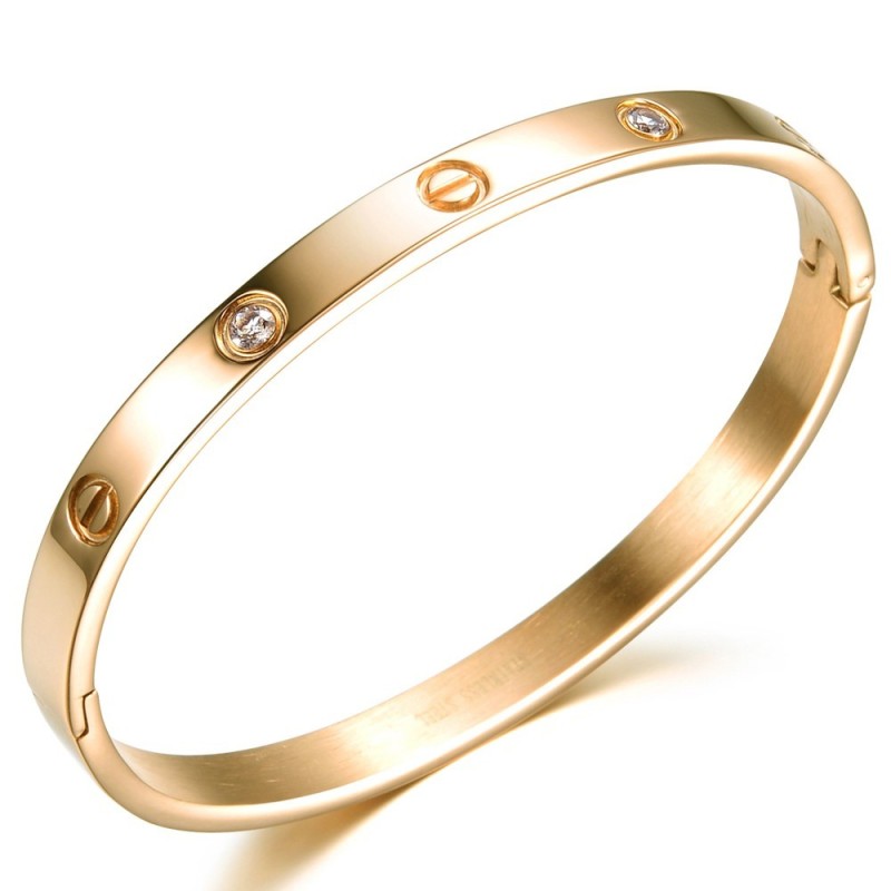 Stabiler Qualitätsarmreif Aus Titan Für Damen Mit Diamant Stabiler Qualitätsarmreif Aus Titan Für Damen Mit Diamant