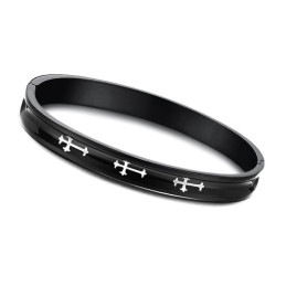 Langlebiger Titan-Armreif Mit Kreuz Für Liebhaber
