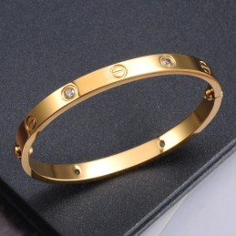 Zuverlässiger Qualitätsarmreif Aus Titan Für Damen Mit Strass