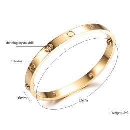 Zuverlässiger Qualitätsarmreif Aus Titan Für Damen Mit Strass
