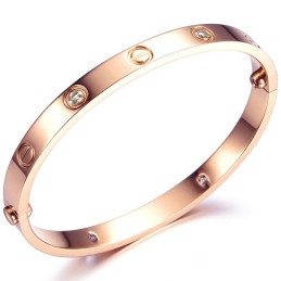 To Have A Long Story Damen Titan Armreif Mit Strass