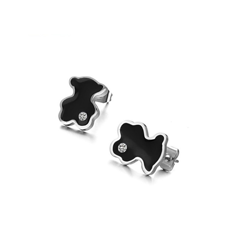 Weltweit Bekannte Weibliche Titanohrringe In Bärenform Mit Diamant Weltweit Bekannte Weibliche Titanohrringe In Bärenform Mit Diamant