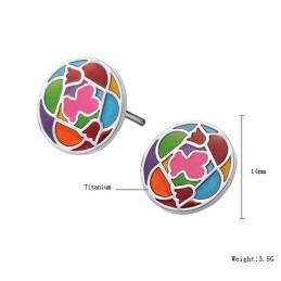 Qualität Und Quantität Gesicherte Weibliche Titanohrringe