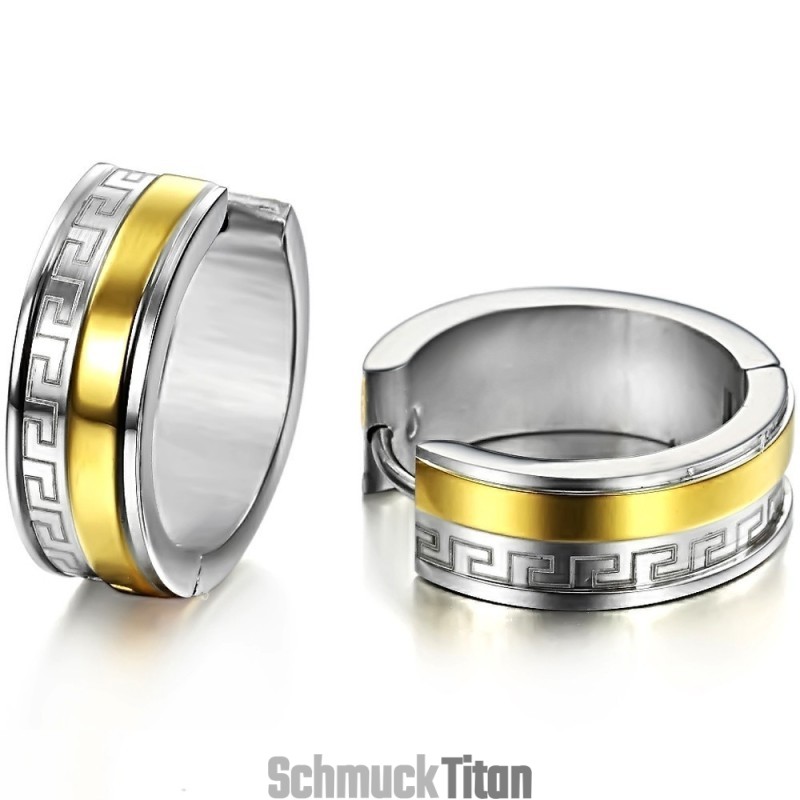 Einfach Zu Verwendende Titan-Ohrringe Mit Wandmuster