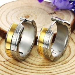 Einfach Zu Verwendende Titan-Ohrringe Mit Wandmuster