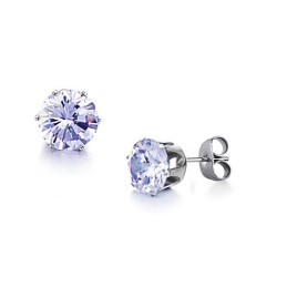 Hochwertige Titanohrringe Mit Diamant