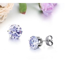 Hochwertige Titanohrringe Mit Diamant