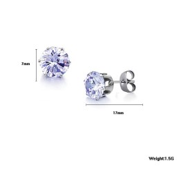 Hochwertige Titanohrringe Mit Diamant