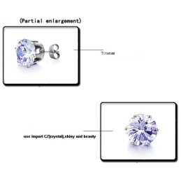 Weltweit Gut Verkaufte Weibliche Titanohrringe Mit Strass