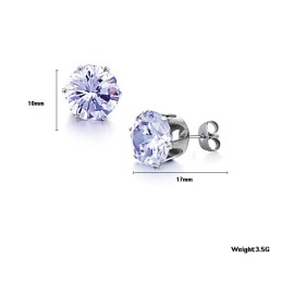 Weltweit Gut Verkaufte Weibliche Titanohrringe Mit Strass