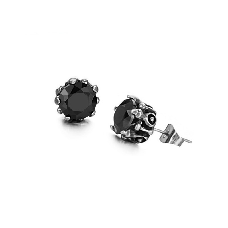 Zuverlässiger Ruf Schwarze Titan Ohrringe Mit Diamant Zuverlässiger Ruf Schwarze Titan Ohrringe Mit Diamant
