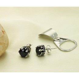 Zuverlässiger Ruf Schwarze Titan Ohrringe Mit Diamant