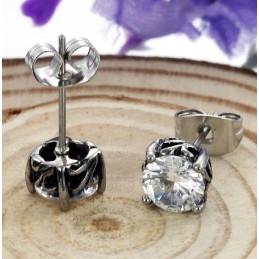 Die Königin Der Hochwertigen Unisex-Titan-Ohrringe Mit Strass
