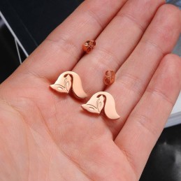 Weltweit Gut Verkaufte Weibliche Titanohrringe In Fuchsform