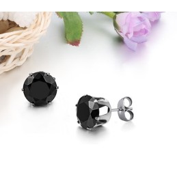 Hochwertige Schwarze Titanohrringe