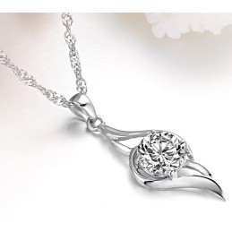 Qualität Und Quantität Gesichert Weibliche Platin Platinierung Titan Halskette Mit Diamant