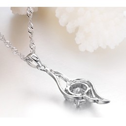 Qualität Und Quantität Gesichert Weibliche Platin Platinierung Titan Halskette Mit Diamant