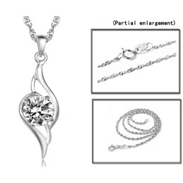 Qualität Und Quantität Gesichert Weibliche Platin Platinierung Titan Halskette Mit Diamant