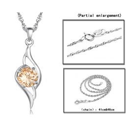 Qualität Und Quantität Gesichert Weibliche Platin Platinierung Titan Halskette Mit Diamant
