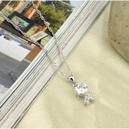 Zuverlässige Qualität Weibliche  Beschichtung Titan Halskette Mit Strass