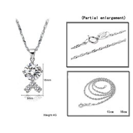 Zuverlässige Qualität Weibliche  Beschichtung Titan Halskette Mit Strass