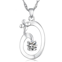Elegante Halskette Aus Titan Mit Platinbeschichtung Von Ausgezeichneter Qualität Für Damen